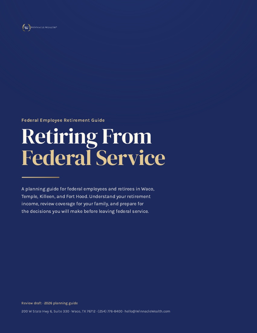 Cover of the guide Retiring From Federal Service